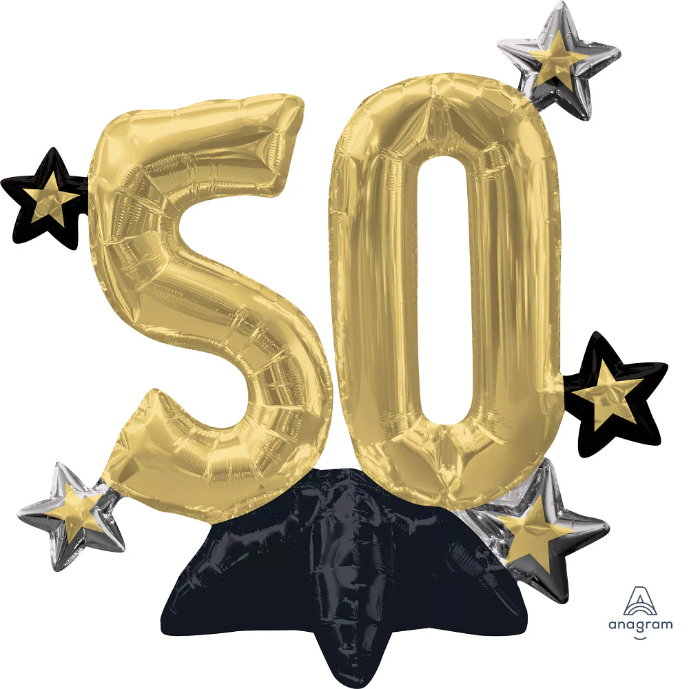 21" Multi-Balloon Celebrate 50 Foil Balloon
