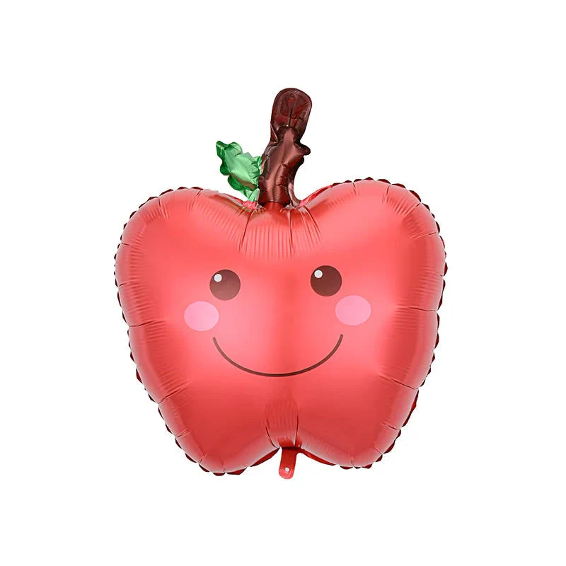 21" Red Apple Foil Balloon