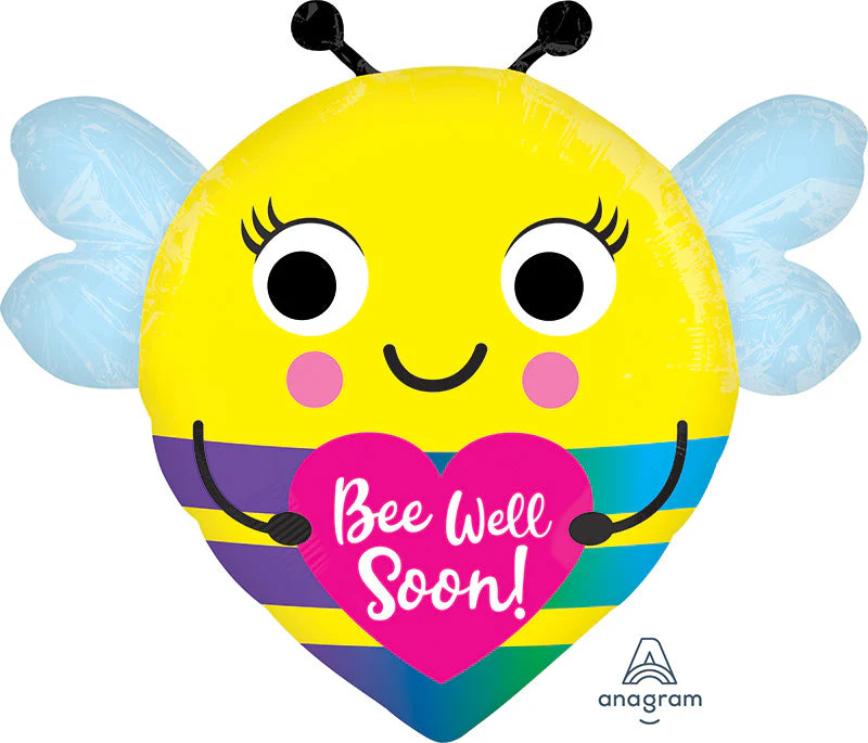 22" Bee Well Soon Foil Balloon