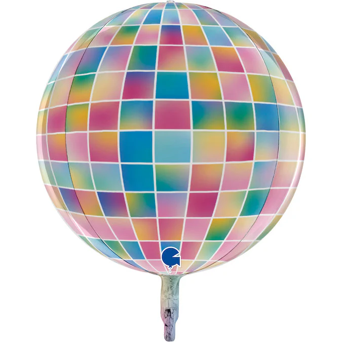 22" Globe Disco Strobe 4D Foil Balloon