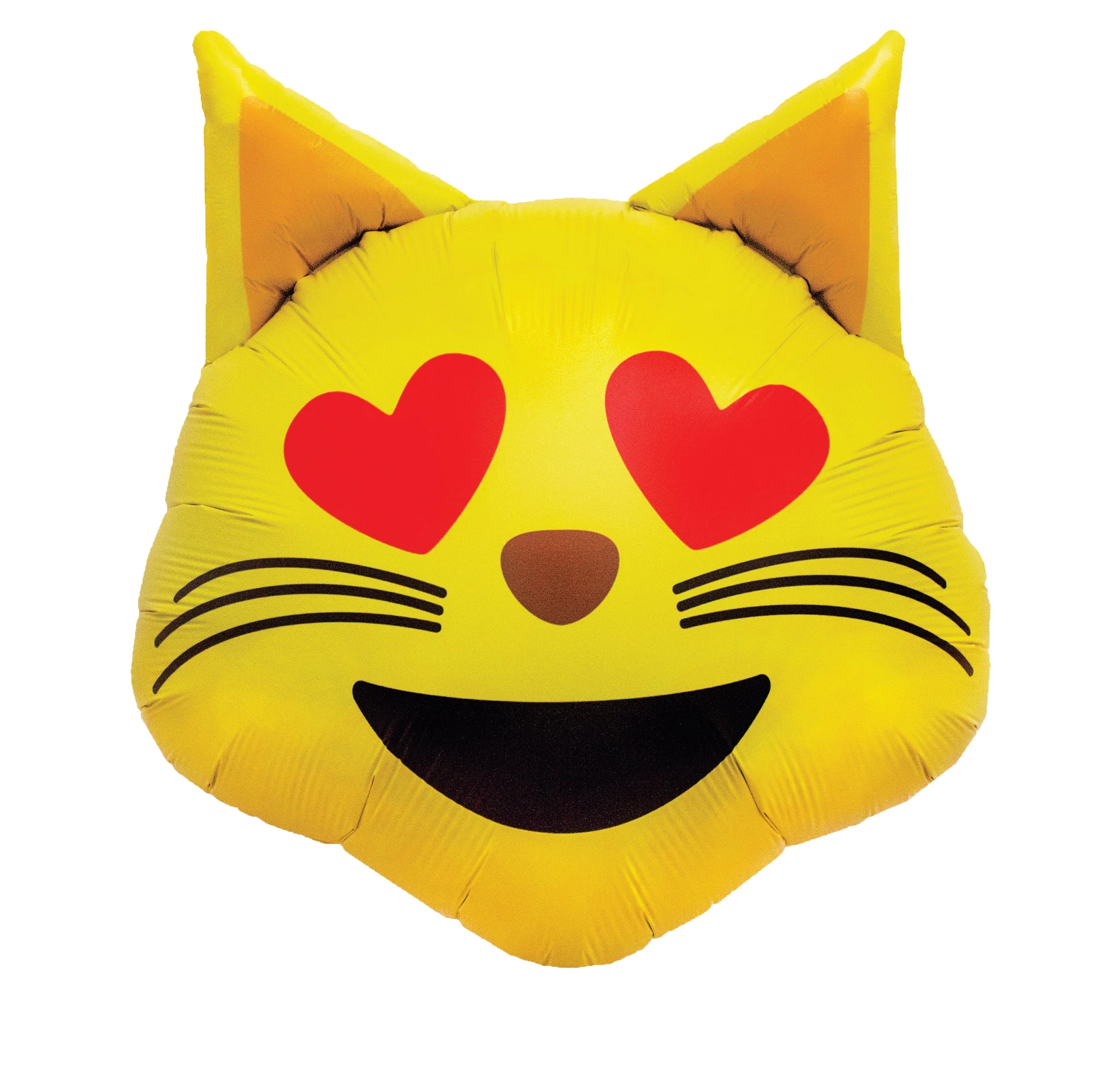 22" Helium Balloon Emoji Cat Heart Eyes Shape