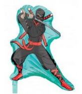 22" Ninja Shaped Mylar Balloon