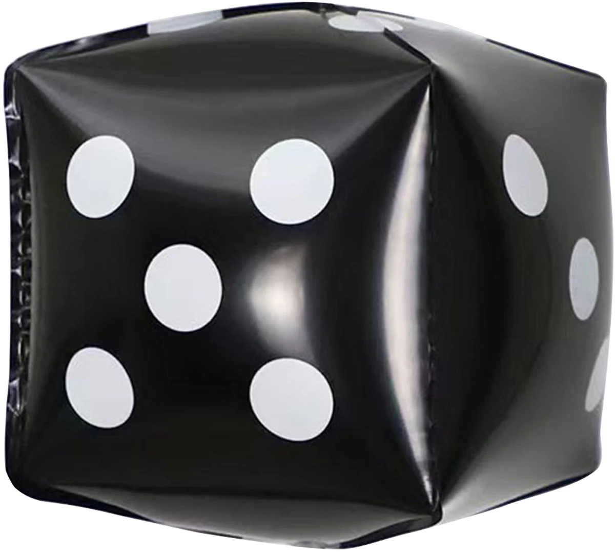 22" Black Dice Casino Foil Balloon