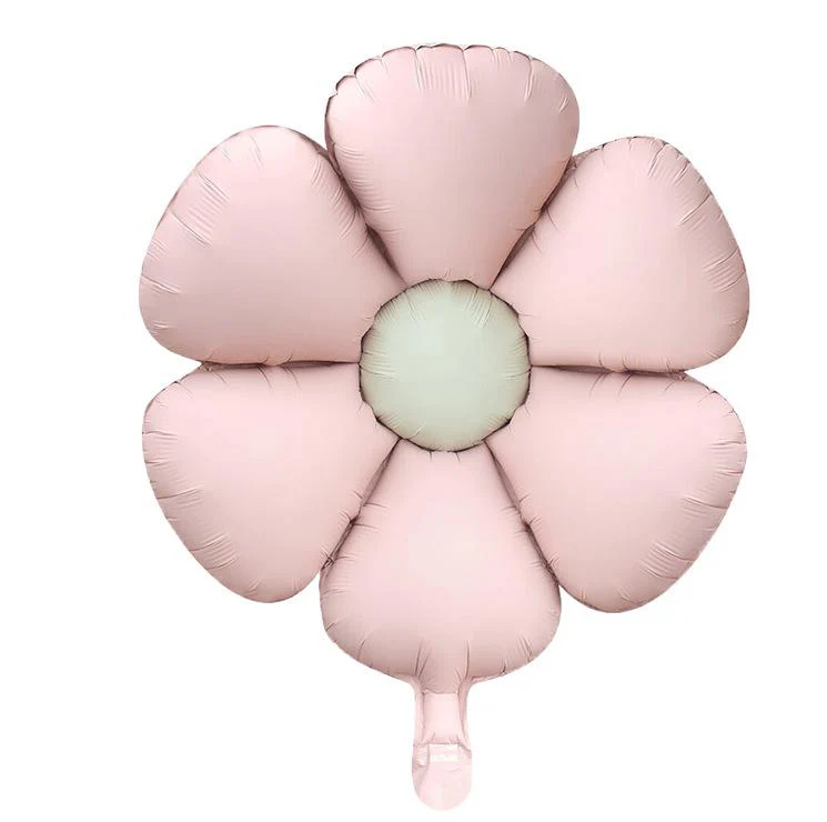22" Matte Baby Pink Flower Foil Balloon