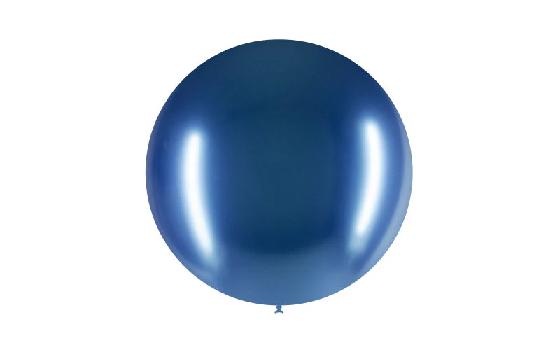 23'' Balloonia Latex Balloons Professional Line Brilliant Blue (5 Per Bag) - Image 3