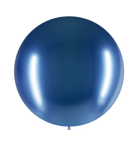 23'' Balloonia Latex Balloons Professional Line Brilliant Blue (5 Per Bag) - Image 4