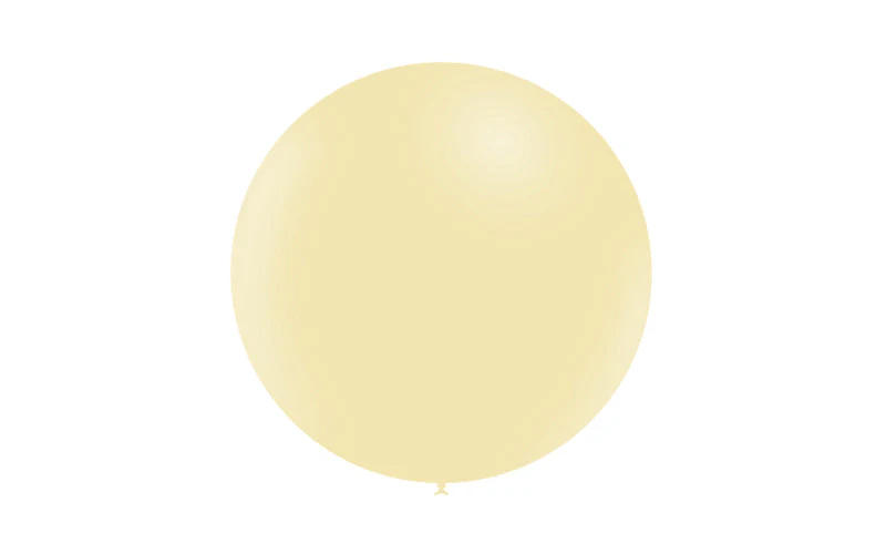 23'' Balloonia Latex Balloons Professional Line Matte Yellow (5 Per Bag) - Image 3