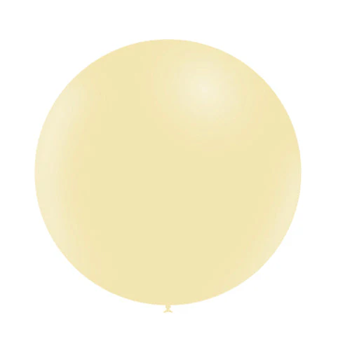 23'' Balloonia Latex Balloons Professional Line Matte Yellow (5 Per Bag) - Image 4