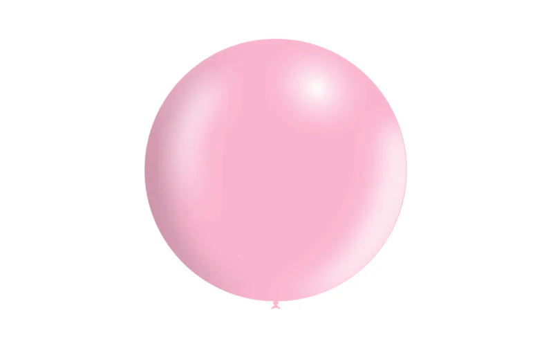 23'' Balloonia Latex Balloons Professional Line Metallic Baby Pink (5 Per Bag) - Image 3