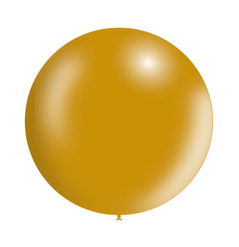 23'' Balloonia Latex Balloons Professional Line Metallic Gold (5 Per Bag)