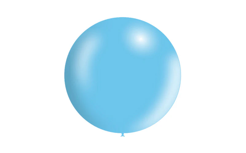 23'' Balloonia Latex Balloons Professional Line Metallic Sky Blue (5 Per Bag) - Image 3