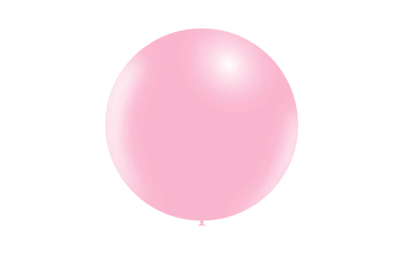 23'' Balloonia Latex Balloons Professional Line Standard Baby Pink (5 Per Bag) - Image 3