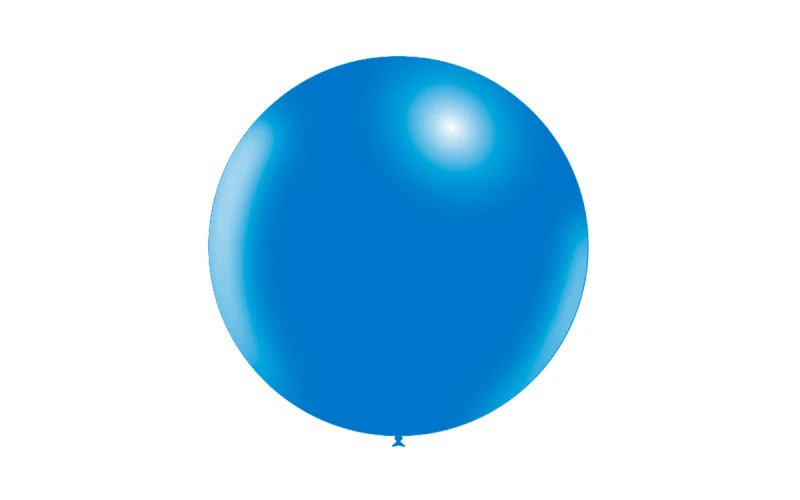 23'' Balloonia Latex Balloons Professional Line Standard Blue (5 Per Bag) - Image 4