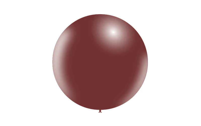 23'' Balloonia Latex Balloons Professional Line Standard Chocolate (5 Per Bag) - Image 3