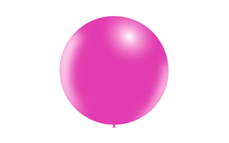23'' Balloonia Latex Balloons Professional Line Standard Fuchsia (5 Per Bag) - Image 3
