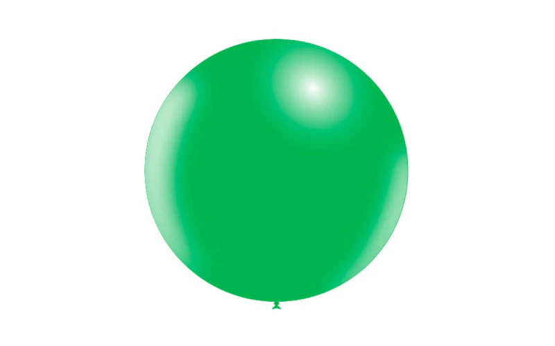 23'' Balloonia Latex Balloons Professional Line Standard Green (5 Per Bag) - Image 3