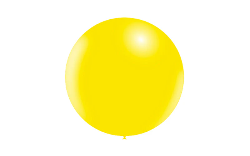 23'' Balloonia Latex Balloons Professional Line Standard Lemon (5 Per Bag) - Image 4