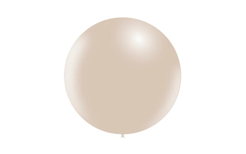23'' Balloonia Latex Balloons Professional Line Standard Nude (5 Per Bag) - Image 3