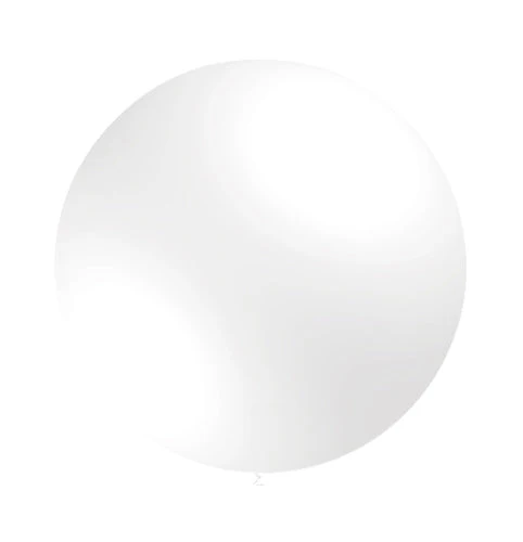 23'' Balloonia Latex Balloons Professional Line Standard White (5 Per Bag)
