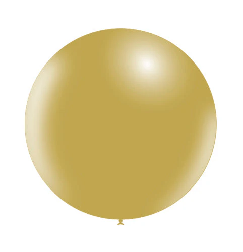 23'' Balloonia Latex Balloons Professional Line Vintage Mustard (5 Per Bag)