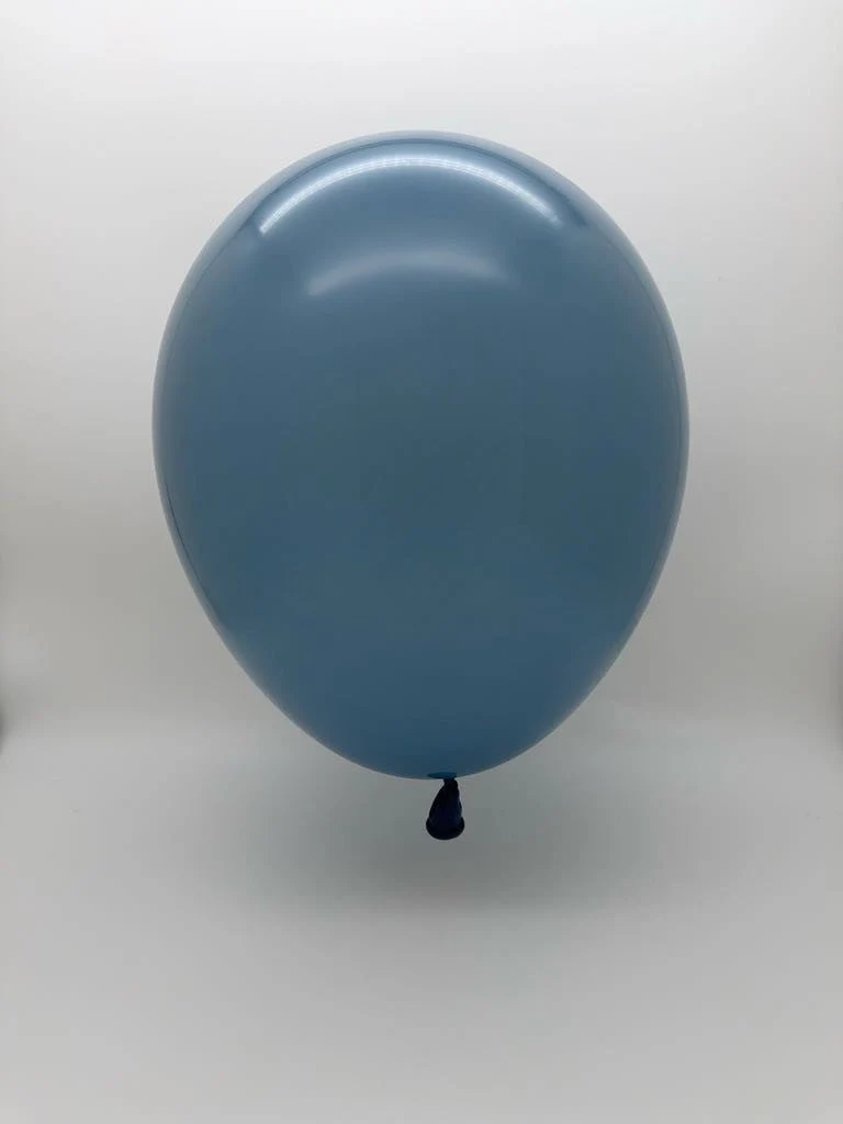 23'' Balloonia Latex Balloons Professional Line Vintage Vintage Blue (5 Per Bag) - Image 2
