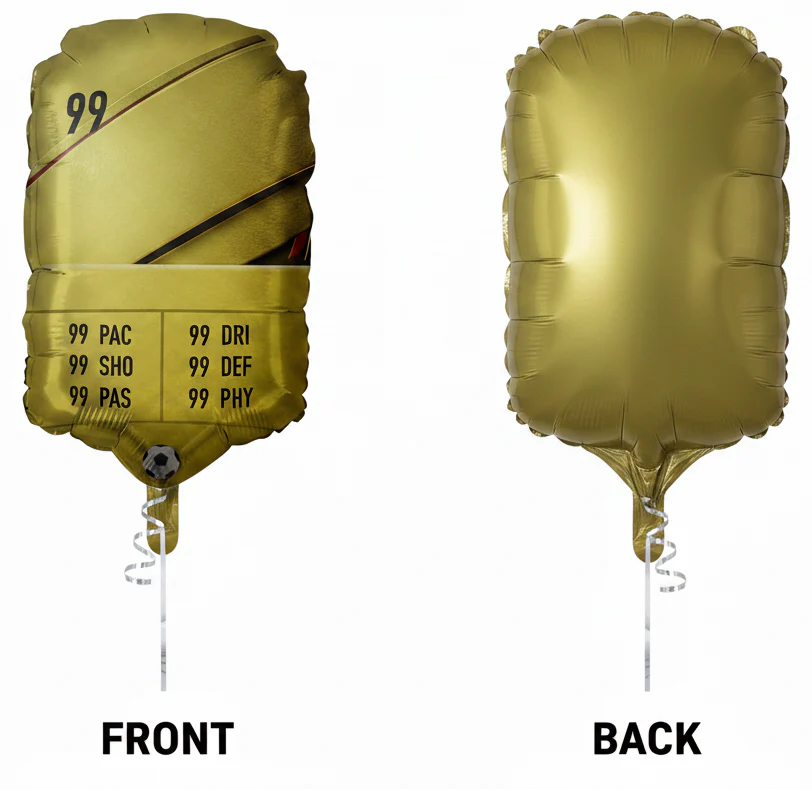 23″ Personalisable Soccer/Football Card Foil Balloon