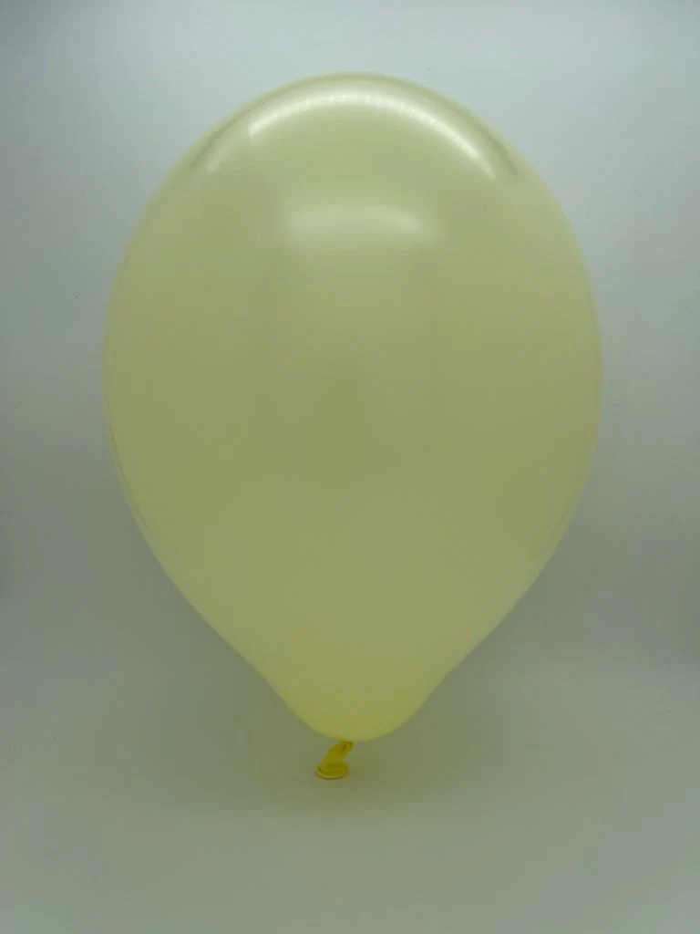 24" Cattex Premium Lemon Cream Latex Balloons (1 Per Bag) - Image 2
