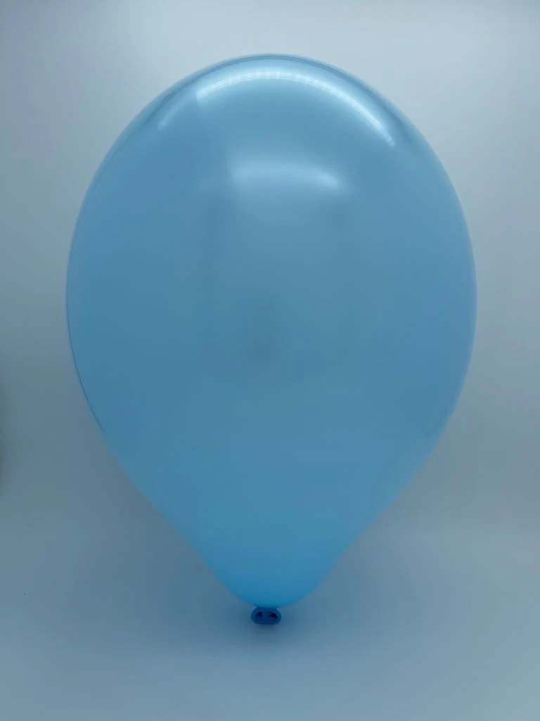 24" Cattex Premium Maya Blue Latex Balloons (1 Per Bag) - Image 2