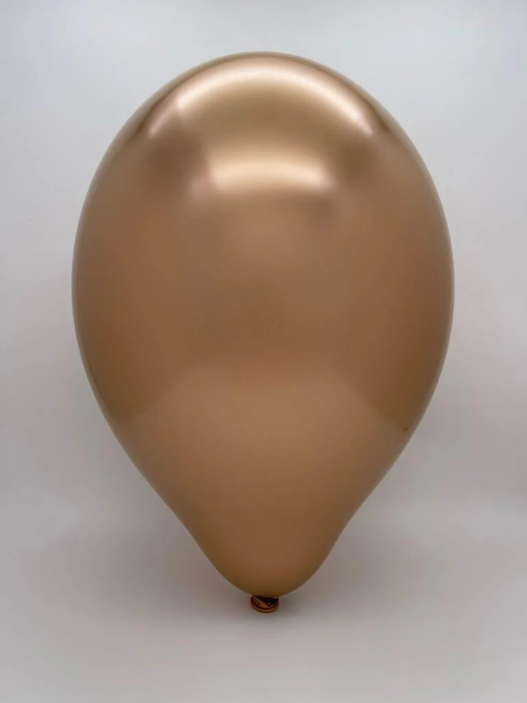 24" Cattex Titanium (Chrome/Mirror) Copper Latex Balloons (1 Per Bag) - Image 2
