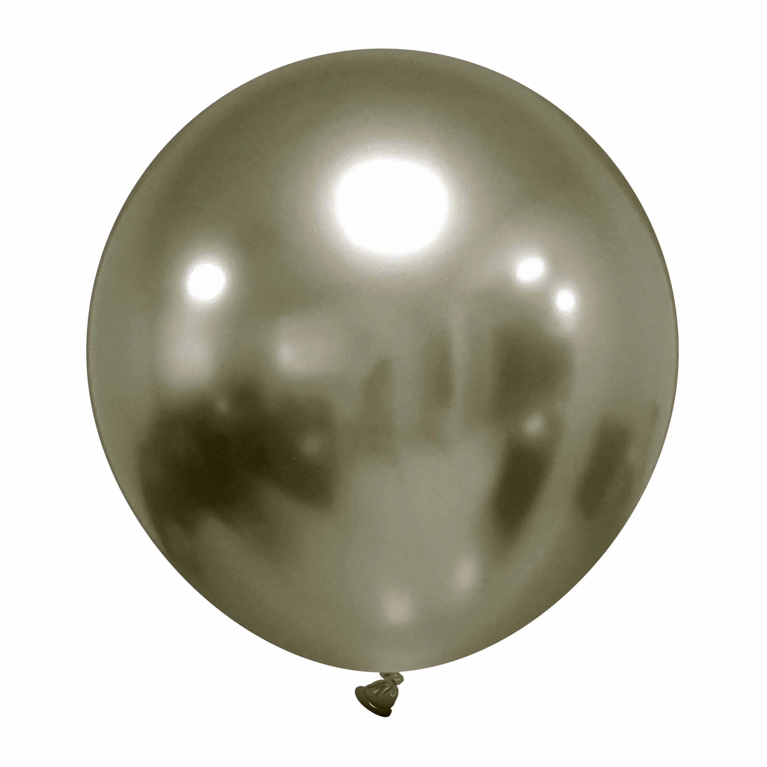 24" Cattex Titanium (Chrome/Mirror) Mercury Latex Balloons (1 Per Bag)