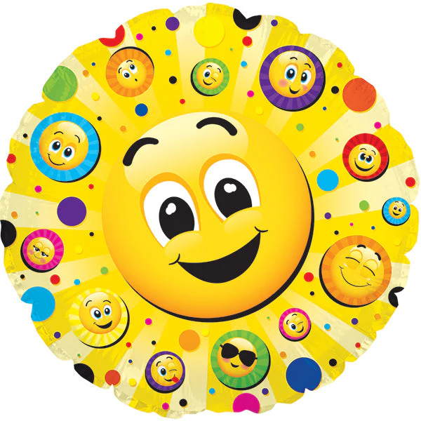 24" Jumbo Smiley Faces Balloon