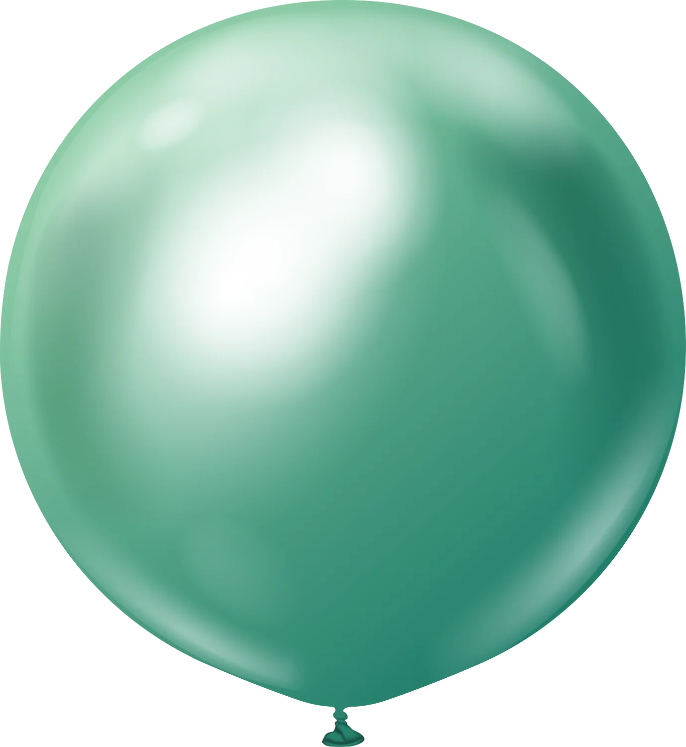 24" Kalisan Latex Balloons Mirror Green (5 Per Bag)
