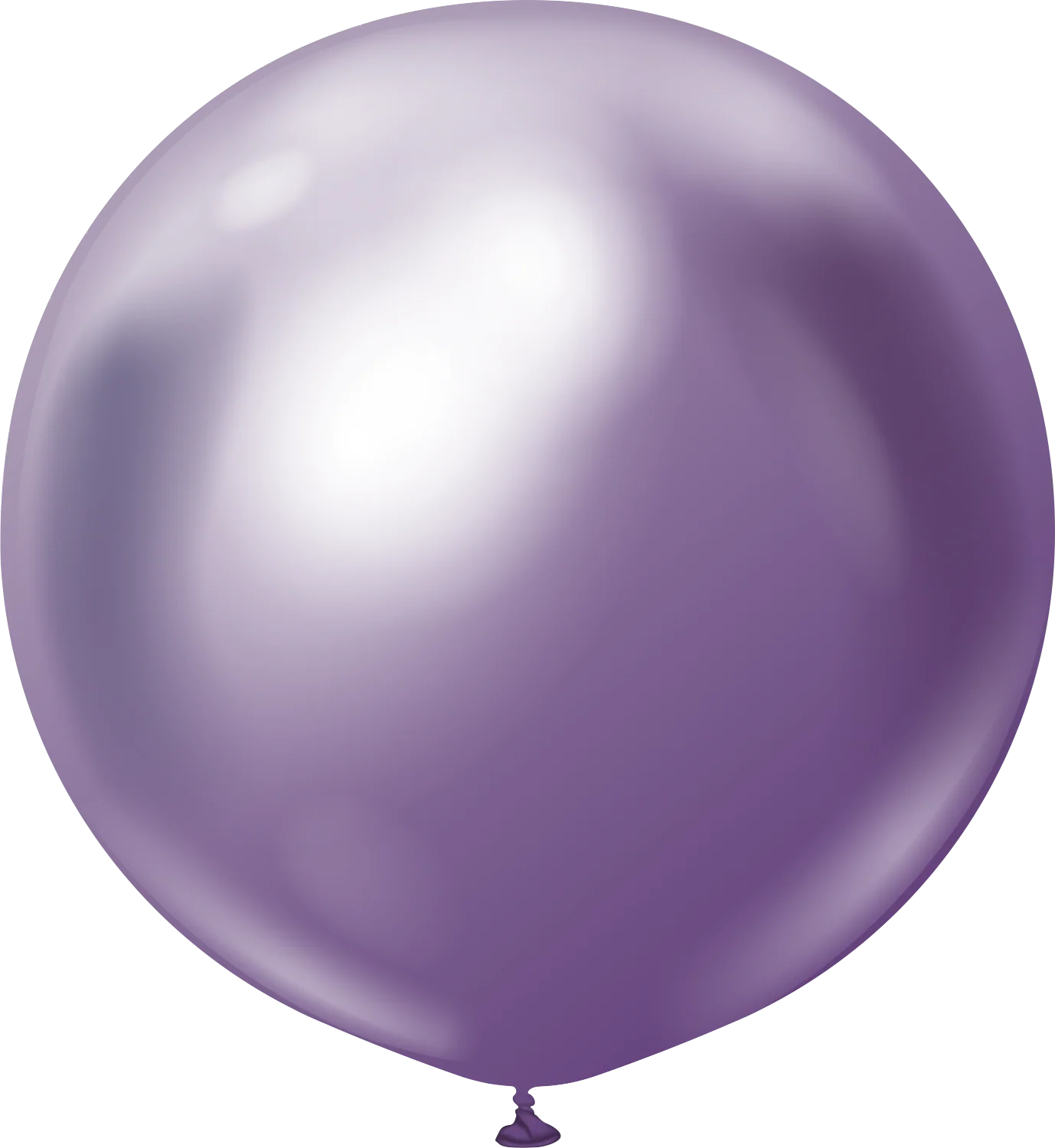 24" Kalisan Latex Balloons Mirror Violet (5 Per Bag)