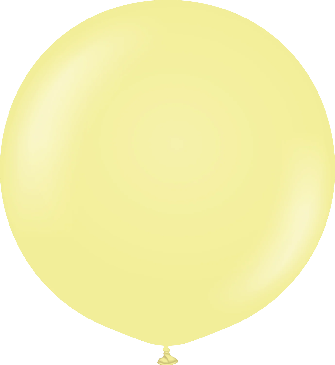 24" Kalisan Latex Balloons Pastel Matte Macaron Yellow (5 Per Bag)