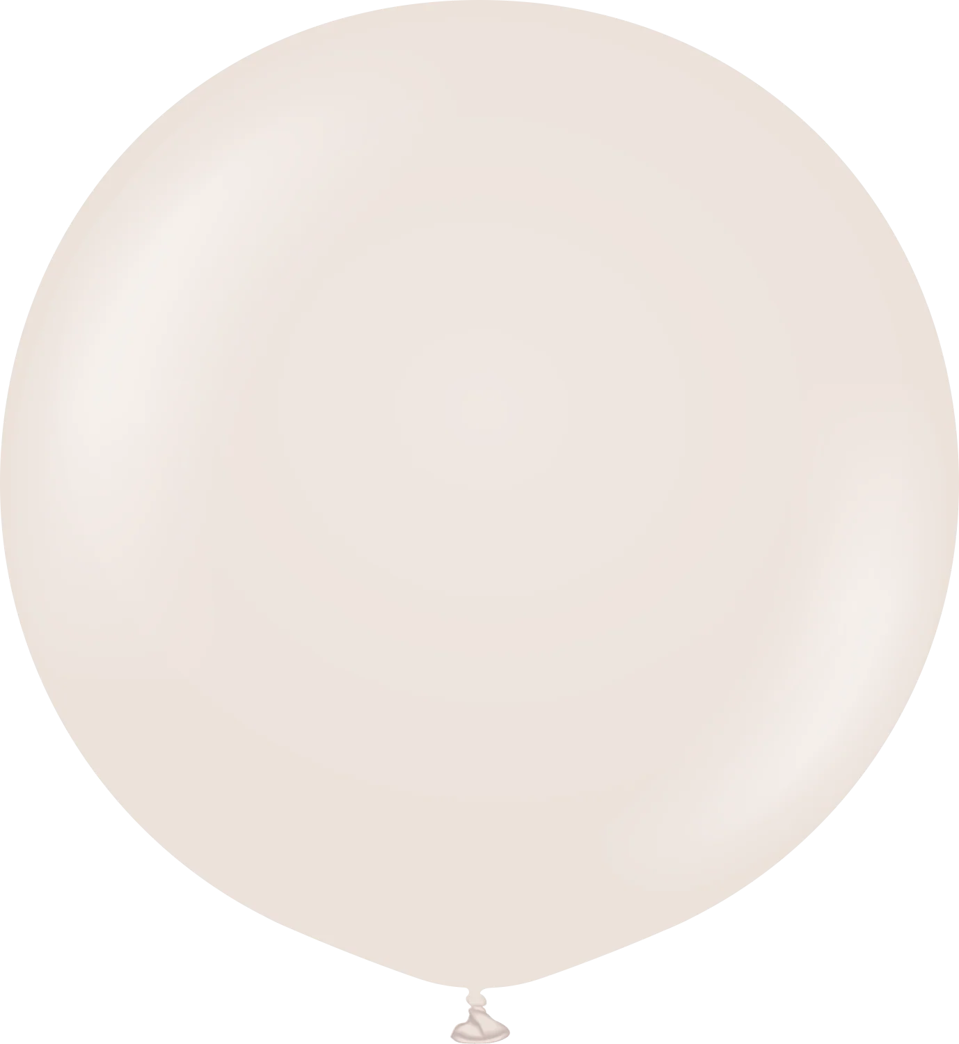 24" Kalisan Latex Balloons Retro White Sand (5 Per Bag)
