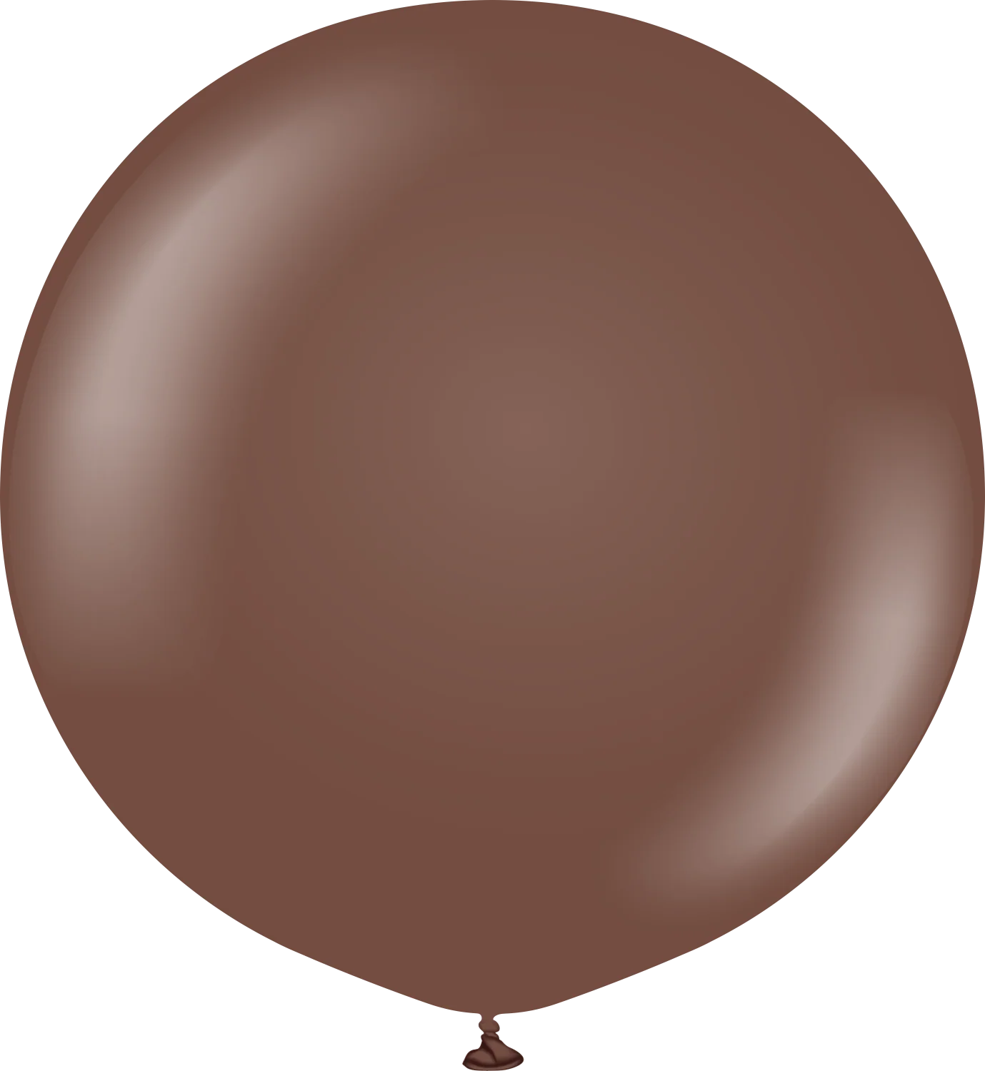 24" Kalisan Latex Balloons Standard Chocolate Brown (5 Per Bag)