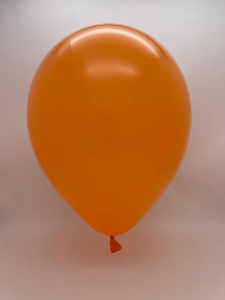 24" Kalisan Latex Balloons Standard Orange (5 Per Bag) - Image 2