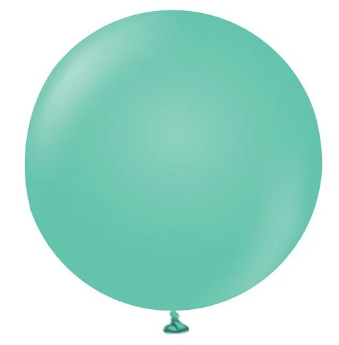 24" Kalisan Latex Balloons Standard Sea Green (5 Per Bag)