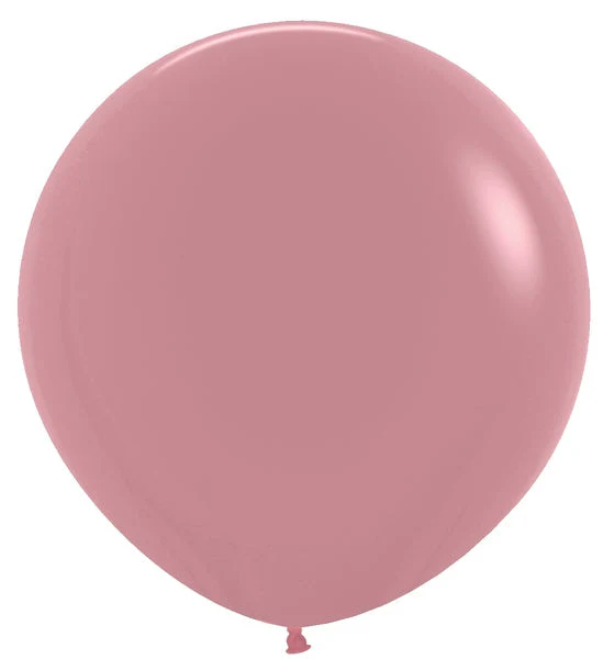 24" Latex Balloons (3 Per Bag) Deluxe Rosewood Sempertex/Betallatex