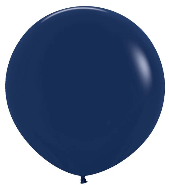 24" Latex Balloons (3 Per Bag) Fashion Navy Blue Sempertex/Betallatex