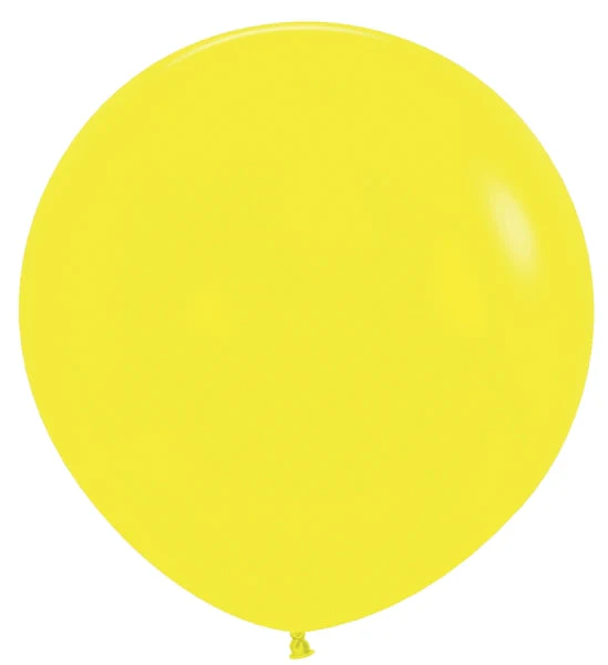 24" Latex Balloons (3 Per Bag) Fashion Yellow Sempertex/Betallatex