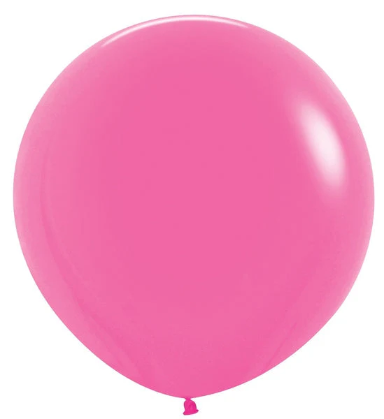 24" Latex Balloons (3 Per Bag) Neon Magenta Sempertex/Betallatex