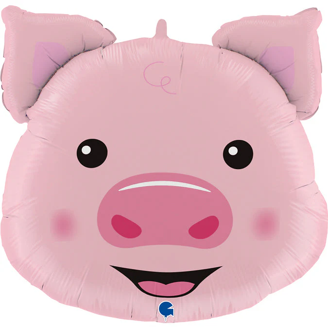 24" Pig Head Foil Balloon