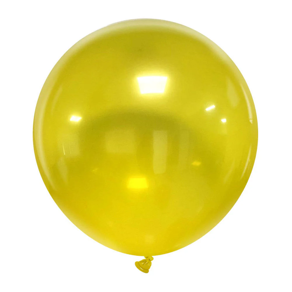24" Cattex Brand Premium Brand Yellow Crystal Balloons