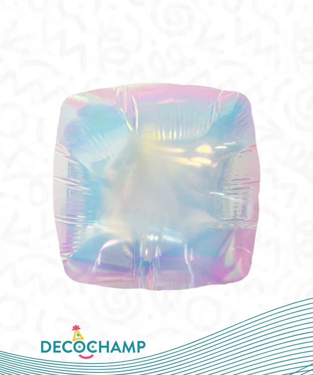 24" Decochamp Brand Deco Square (2 Balloons Per Package) Iridescent Balloon