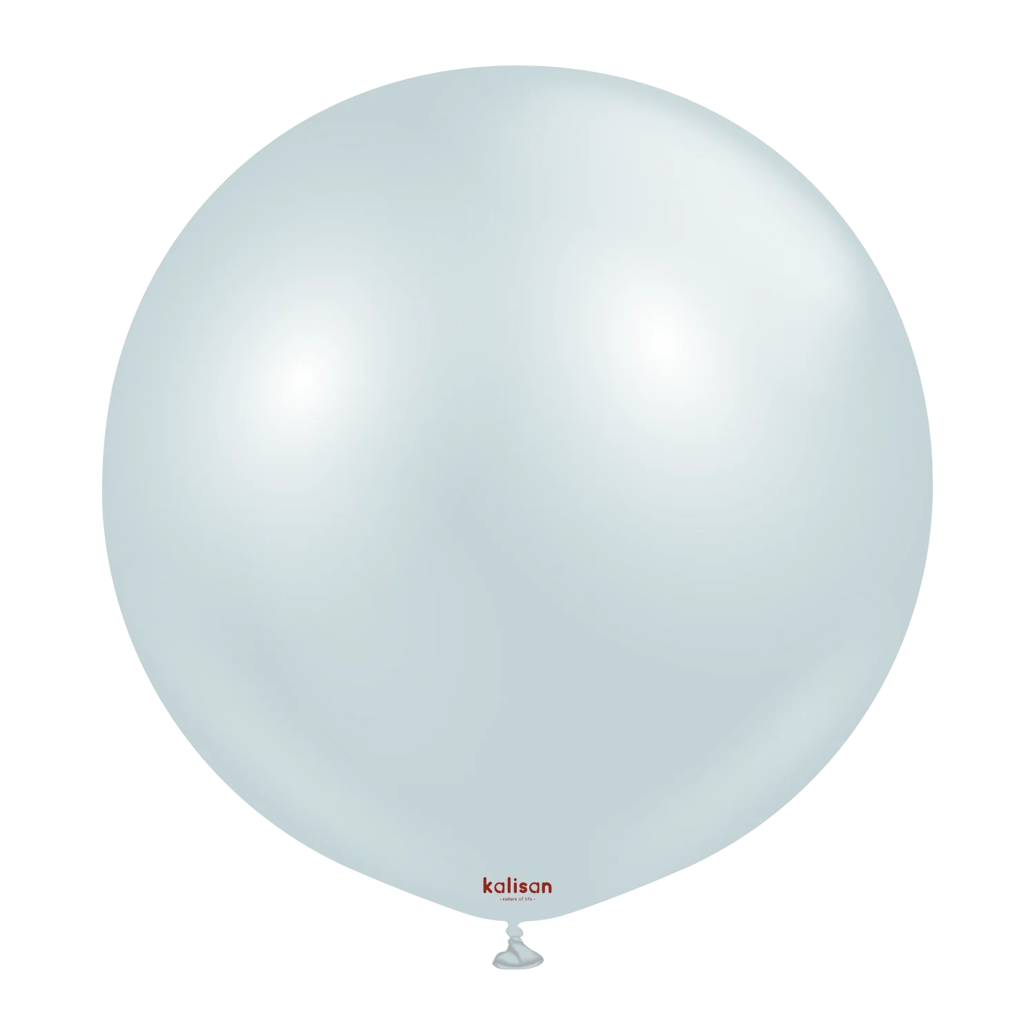 24" Kalisan Brand Latex Balloons Aura Ice Blue (2 Per Bag)