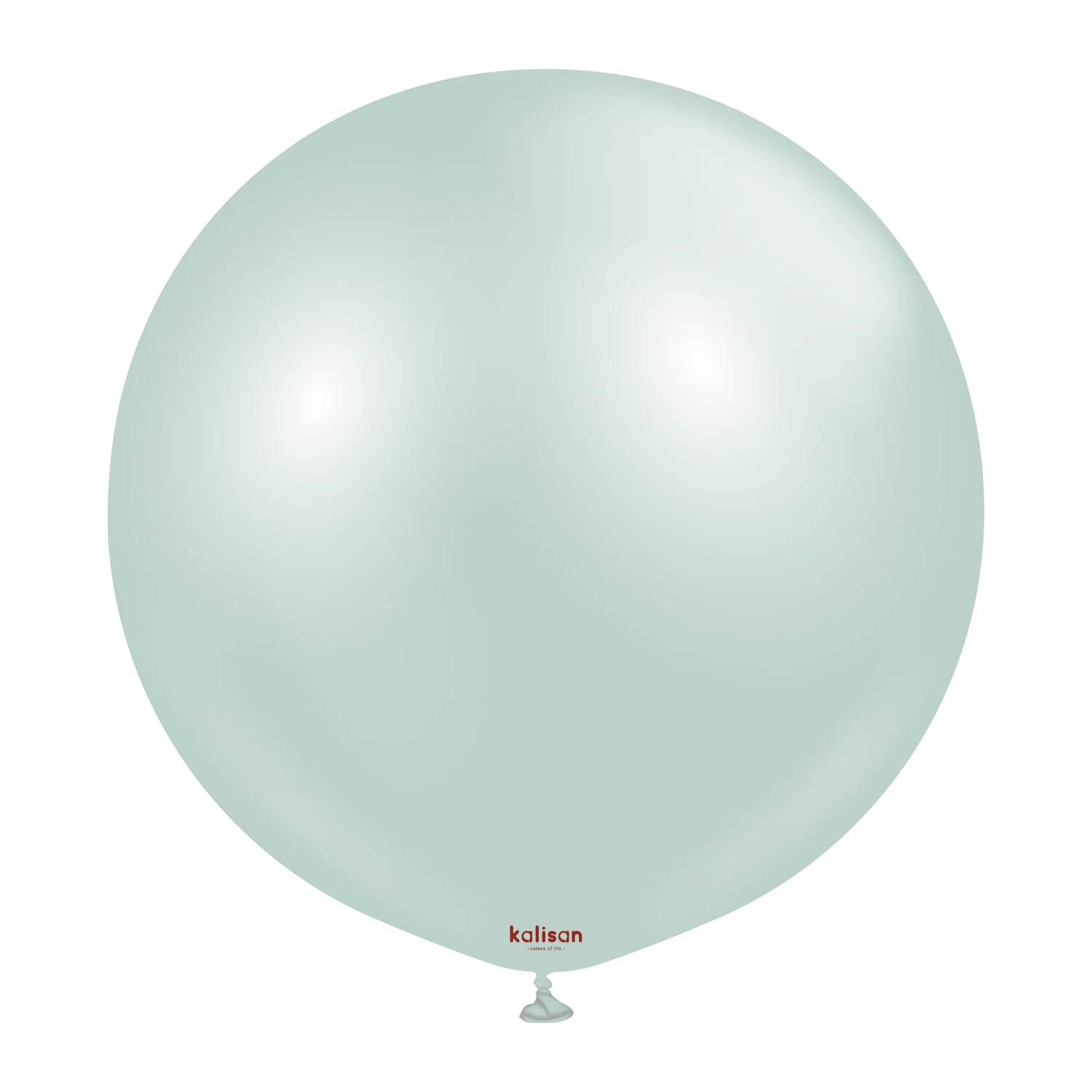 24" Kalisan Brand Latex Balloons Aura Ice Mint (2 Per Bag)