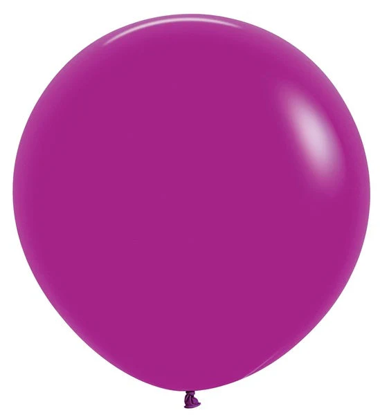 24" Sempertex/Betallatex Latex Balloons (3 Per Bag) Deluxe Purple Orchid