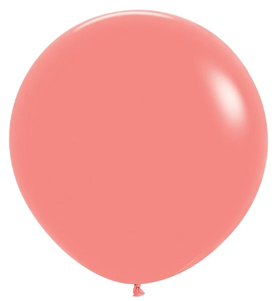 24" Sempertex/Betallatex Latex Balloons (3 Per Bag) Deluxe Tropical Coral