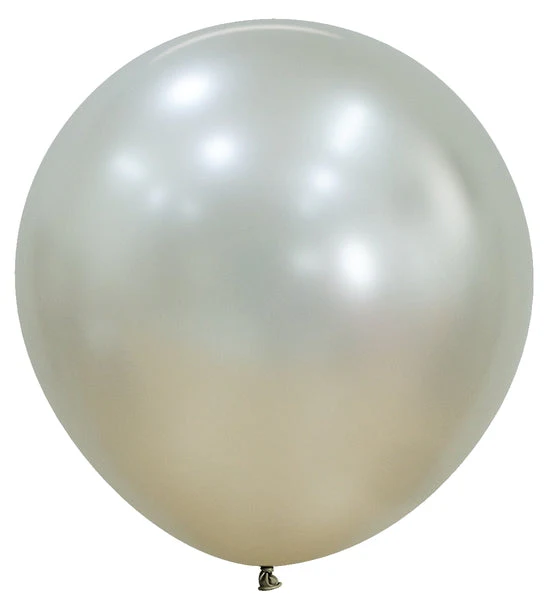 24" Sempertex/Betallatex Latex Balloons (3 Per Bag) Silk Cream Pearl